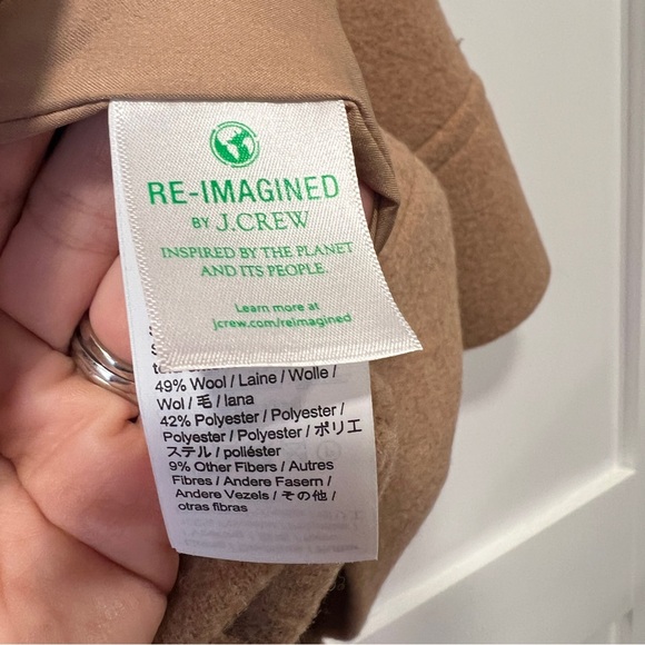 NWT J. Crew City Coat Camel/Tan Size 14 - Picture 5 of 8
